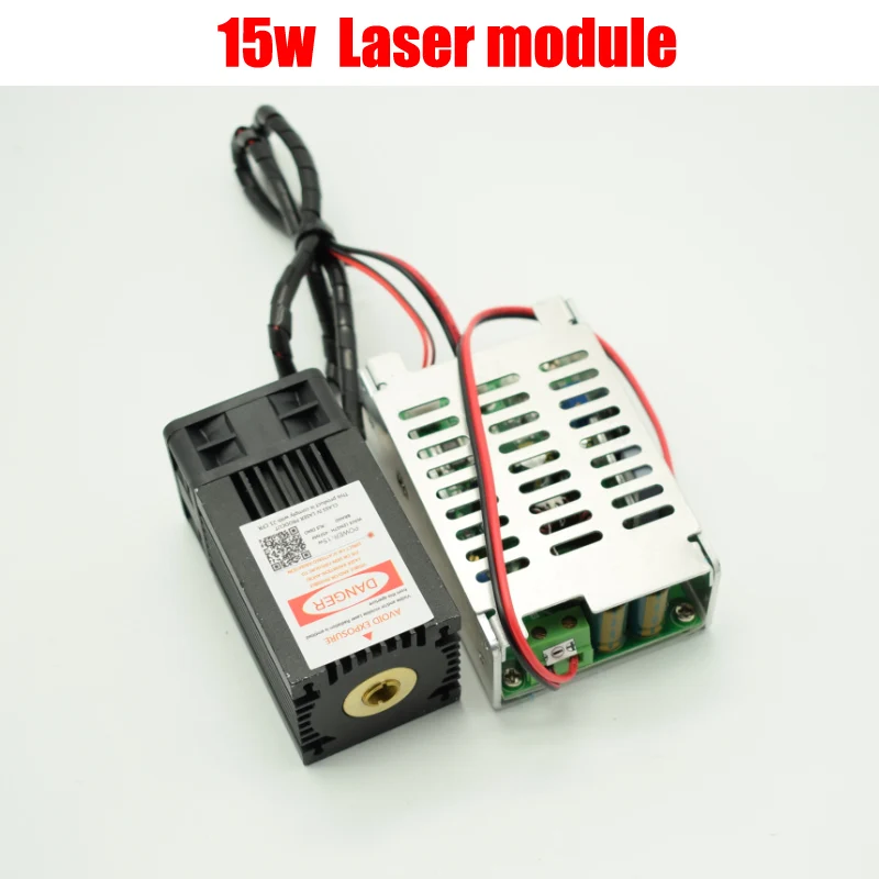 15000mw blue laser Module , 15w 450nm diy laser machine parts laser