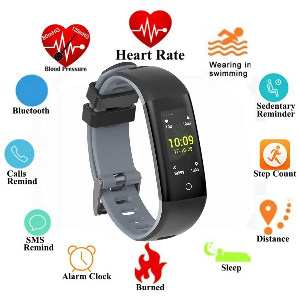 

2018 Newest smart wrstband 3 model G16 heart rate monitor fitness tracker smart bracelet with blood pressure for IOS Android