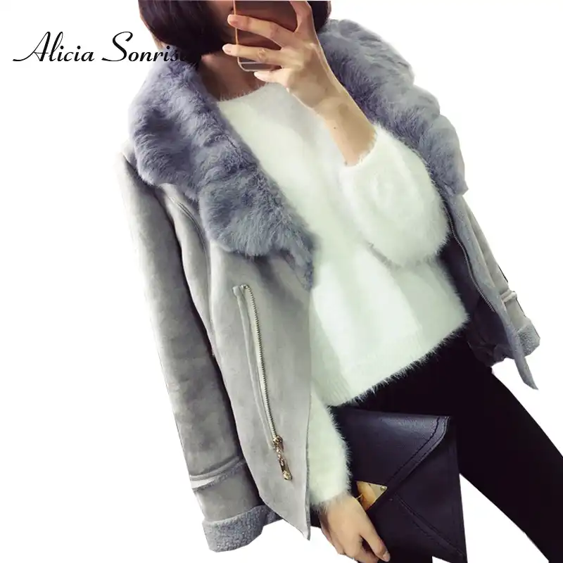 faux shearling coat womens