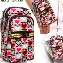 Сумка для мобильного телефона милый подвесной кошелек для шеи для мужчин и женщин трехслойный на молнии для мужчин и женщин водонепроницаемый шарф наручный пакет