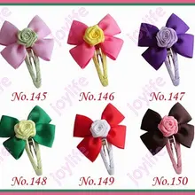 1000 ps смешанный цвет 2,75 '' модный Бутик банты для волос с заколки для волос аксессуары