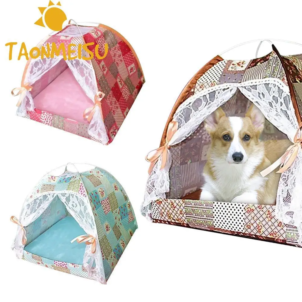 

Pet Fordable Kennel Soft Summer Breathable Tent Cat Dog Pet Sleeping Nest Beds For Small large Pet Cat dog Puppy product Cushion