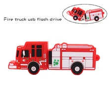 Menory stick, Высококачественная ручка-накопитель, 4 ГБ, 8 ГБ, 16 ГБ, 32 ГБ, 64 ГБ, мультяшная пожарная машина, usb флеш-накопитель, креативный подарок, флешка, usb флешка