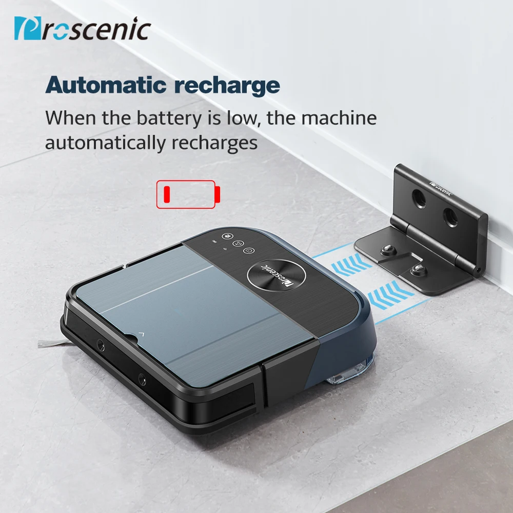 Робот пылесос Proscenic Cocosmart 880L с поддержкой Wi Fi и возможностью подключения Alexa 2 в 1