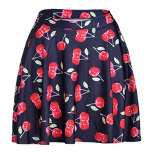 Юбки для женщин тонкий летний модные, пикантные тонкий Для женщин черешня ruits Мини-юбки 3D цифровой печати Юбки для женщин Большие размеры