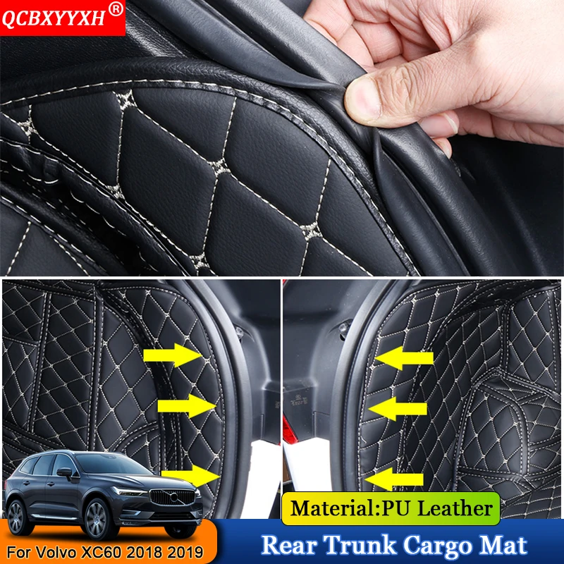  QCBXYYXH Car-styling Car Boot Mat Rear Trunk Liner Cargo Floor Carpet Tray Protector Auto Accessori