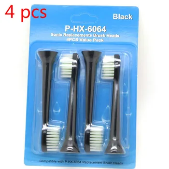 

4 pcs Replacement Tooth Brushes Heads For Philips Sonicare DiamondClean Black HX6064 toothbrush head