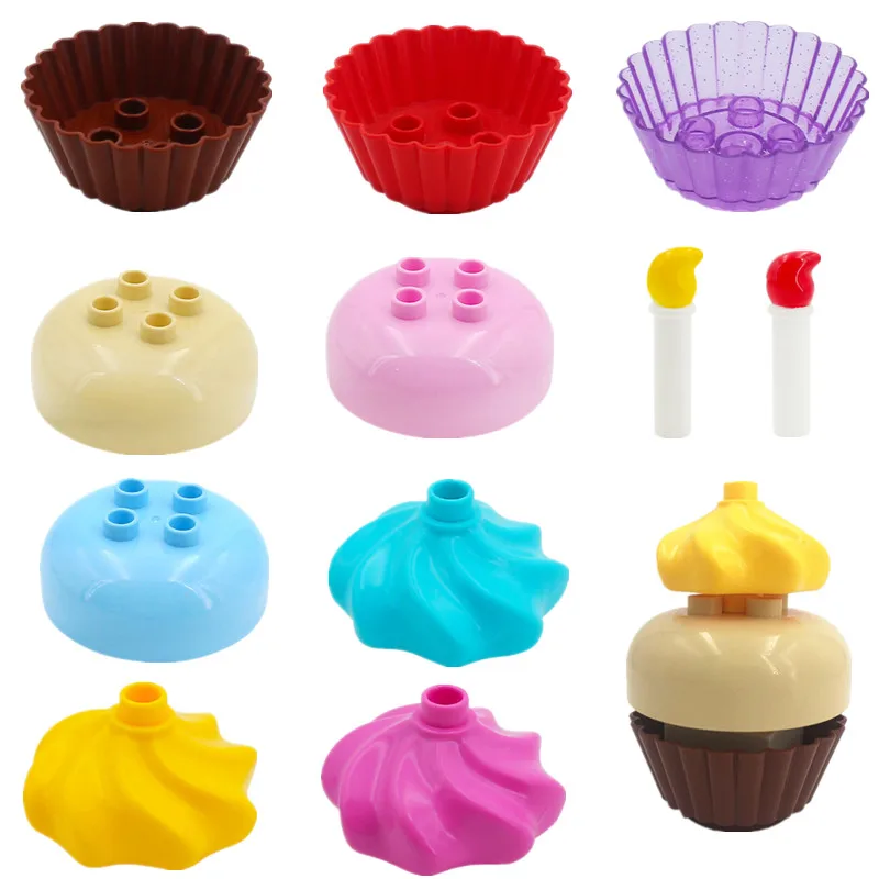 

Single Sales Accessories Building Blocks Big Size Play Bricks Compatible with L Brand Duploed Parts Toys For Children