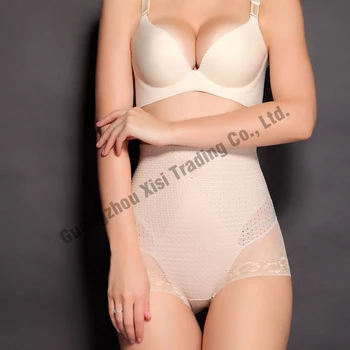 

Women Body Shaper Slimming Briefs Empire Waist Tummy Protection Shorts Pant Shapewear Butt Lifter Tanga Boy Shorts With Lace