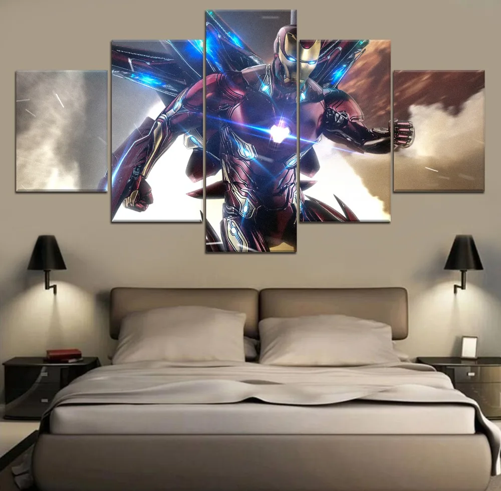 

HD Print Home Modern Wall Avengers Endgame Movie 5 Piece Paintings Wall Art Modern Decor Canvas Painting Canvas Room Artwork