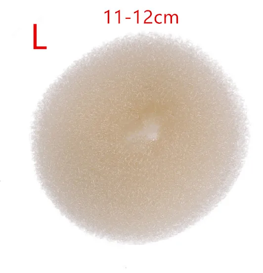 Пончик для волос булочка волшебный Поролоновый спонж легкое большое кольцо Updo инструменты для самостоятельной укладки волос Продукты для волос аксессуары для женщин - Цвет: beige L