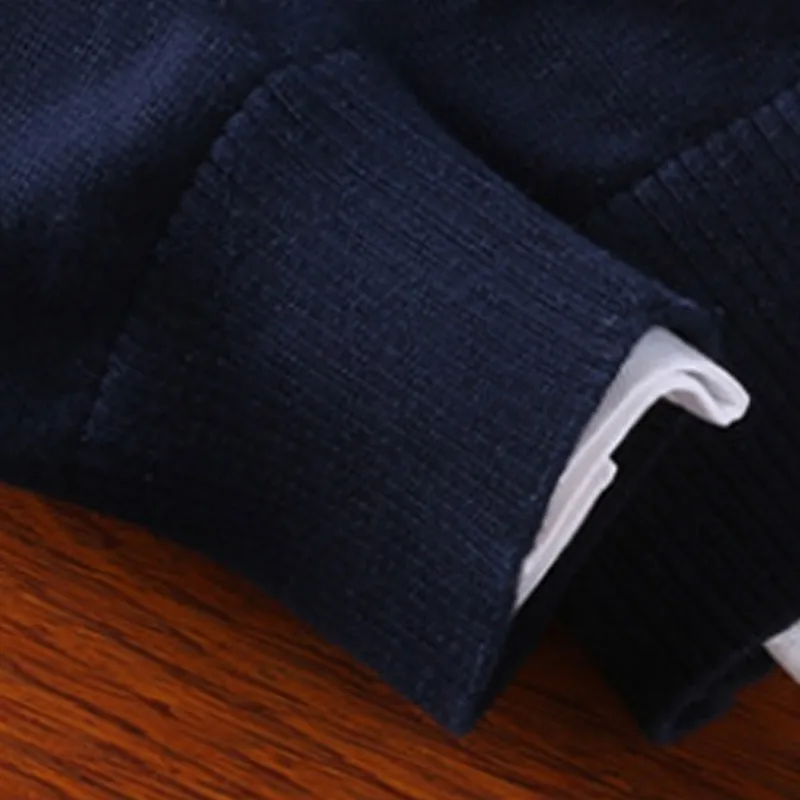 Зимний полосатый свитер мужской s бренд о-образным вырезом Тонкий прилегающий вязаный хлопок белые мужские свитера и пуловеры Мужская одежда 3XL 50