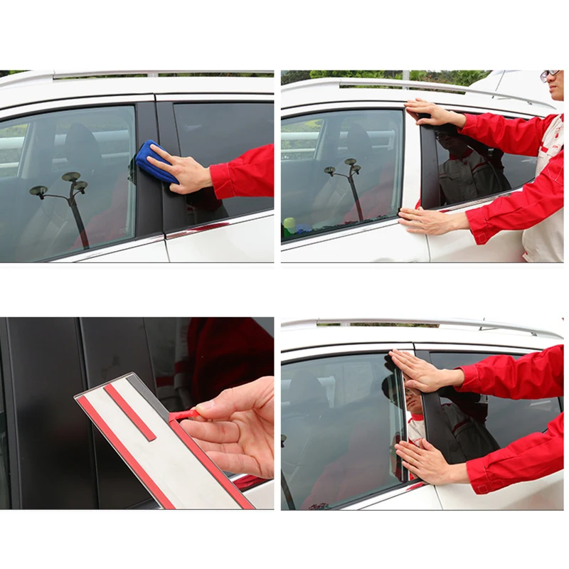 Stainless Steel pillar post trim For Nissan Qashqai J11 2014-2016