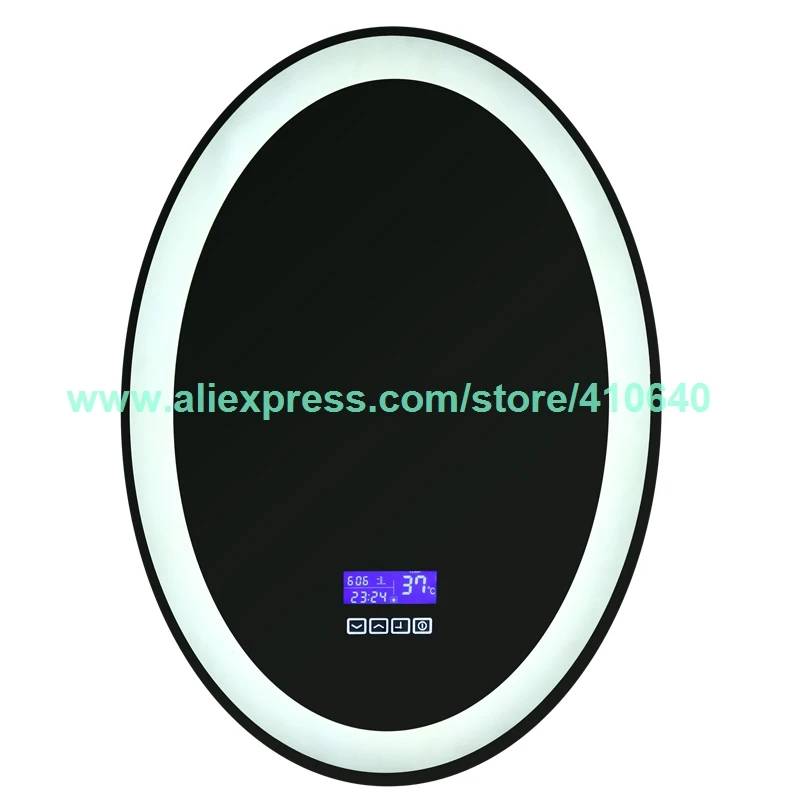 

K3014A LED Mirror Switch Touch Switch with Time and Temperature Display System On Mirror for Bathroom Cabinet Cupboard Sideboard