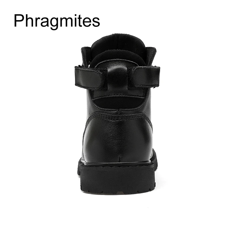 Phragmites Simple Designer wool men boots plus size Riding Boots Four Season Male Leather Botas Winter Snow Botas Hombre Shoes