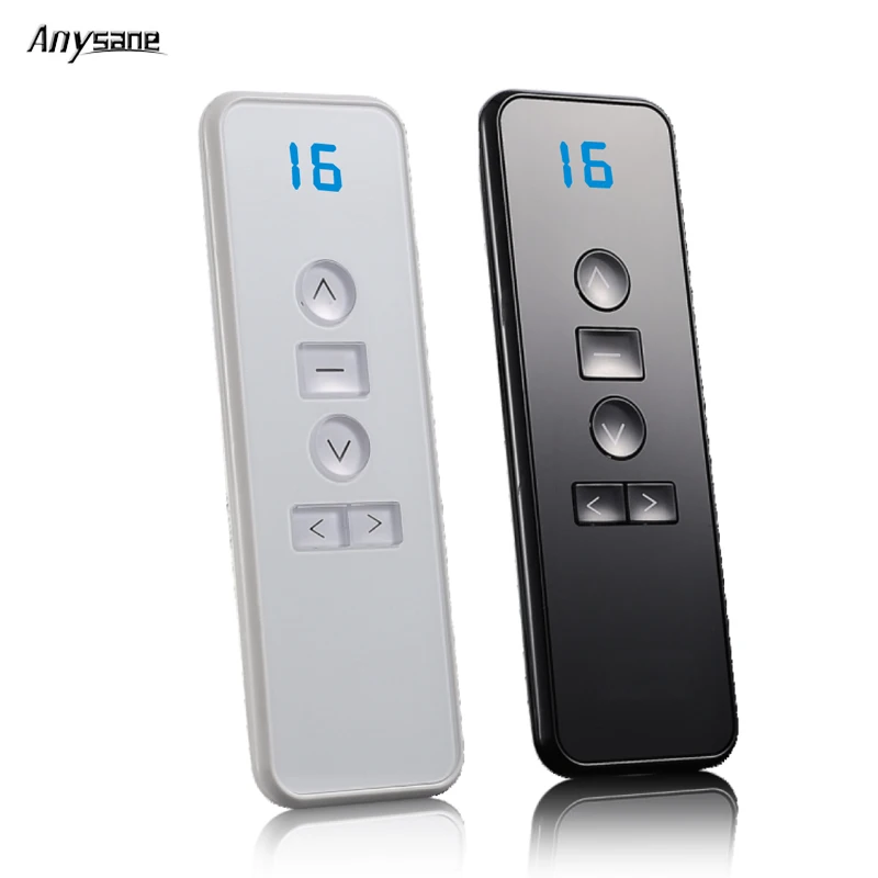 

ANYSANE Universal Wireless Hand held Remote Control 16CH Rf 433.92mhz Radio Remote For Motorized Blinds Automated Shutter Motor