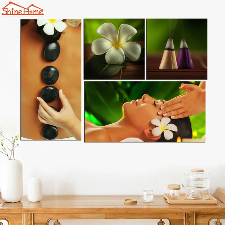 Настенное художественное оформление на холсте модульные картины Spa Body Nail Salon
