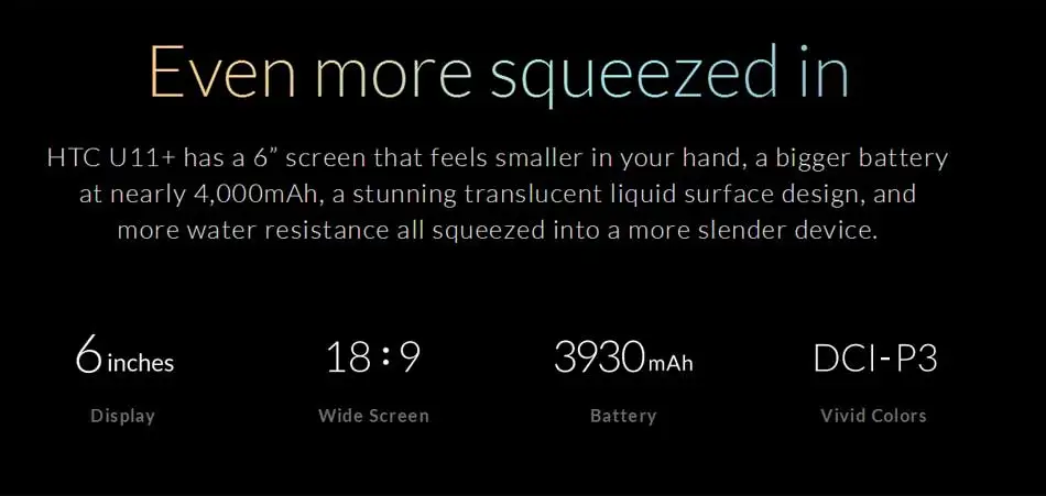 Бренд HTC U11 Plus U11+ мобильный телефон 6 ГБ ОЗУ 128 Гб ПЗУ Snapdragon835 OctaCore 6,0 дюймов 1440x2880px Android 8,0 IP68 NFC