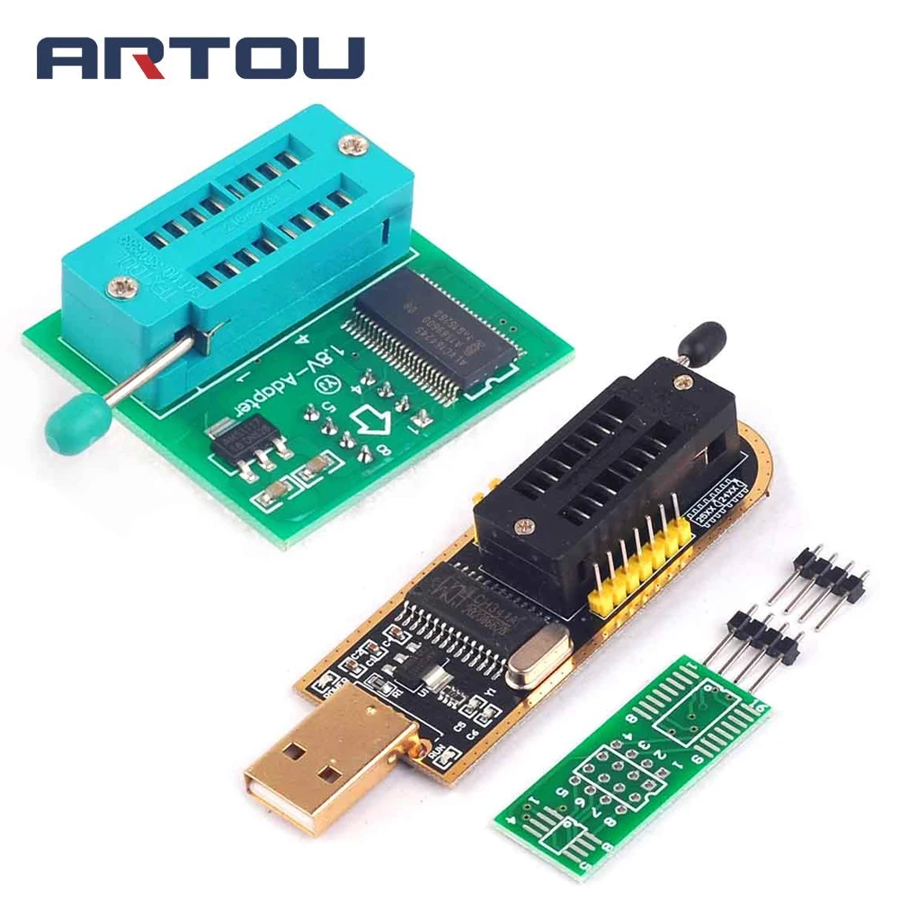 USB SOP8 для программирования EEPROM серии CH341 + адаптер 1 8 в Iphone или материнской