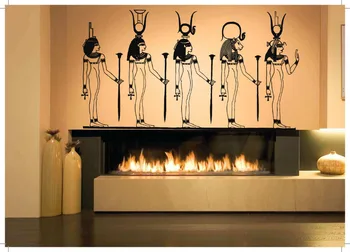 

Large Egyptian Gods Wall Stikcer Decor Art Vinyl Sticker Living Room Mural Decal Sofa Background Decor Wall Decals Bedroom LA285