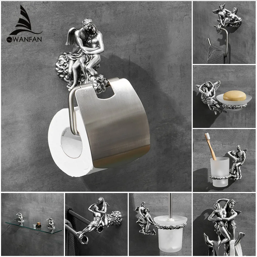 Kaufen Papier Halter Bad Zubehör Chrom Romantische Bad Hardware Set Bad Fitting Handtuch Ring Wc Pinsel Halter MB 0810T