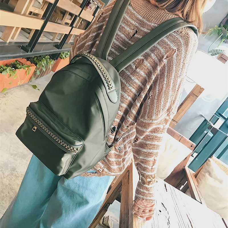 JANESPRI School Backpack for Teenage Girl Mochila Feminina Escolar Women Backpacks Nylon Waterproof Casual Laptop Bagpack Female (40)