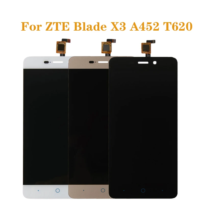 Для ZTE BLADE X3 A452 t620 ЖК-дисплей и сенсорный экран дигитайзер компонент Замена для