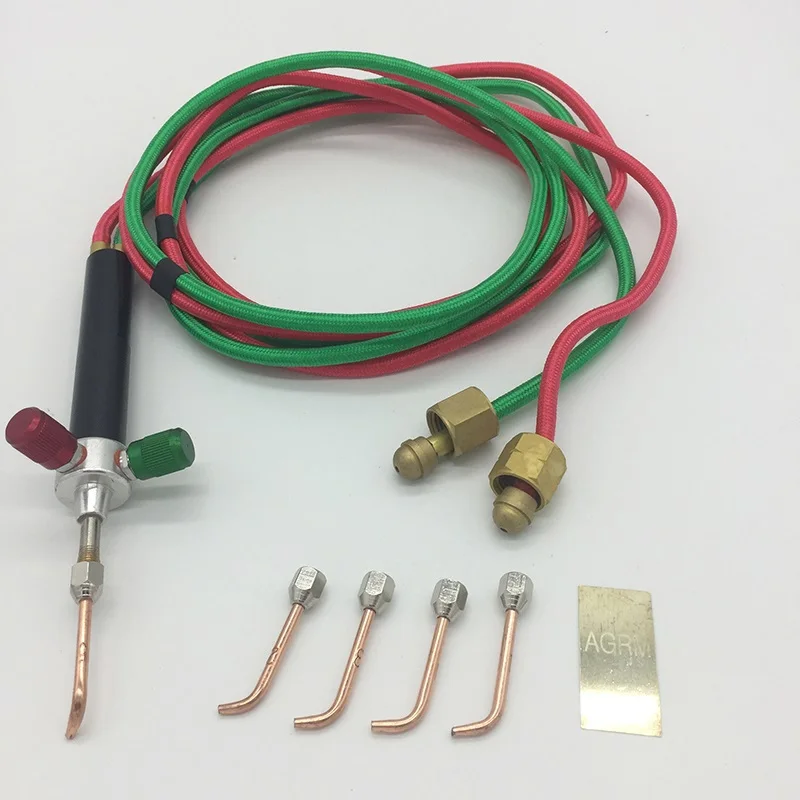 Mini Smith Torch With 5 Tips Soldering Equipment Gold Welding Torch Gas Torch Flame Welding Tools +1pc Soldering Blade