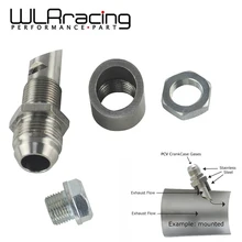 WLR RACING-выхлоп из нержавеющей стали вакуумный комплект Catch Can Vent E-VAC комплект scavenger включает T304 SS E-VAC фитинг