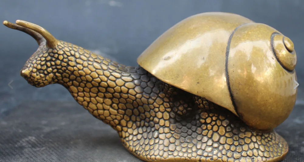 671115922++7" Chinese Pure Bronze Fengshui Wealth Snail Snails Turbo Helix Animal Statue
671115922++7" Chinese Pure Bronze Fengshui Wealth Snail Snails Turbo Helix Animal Statue