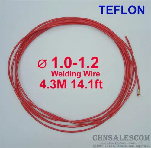 CHNsalescom Европейский стиль MIG MAG PTFE лайнер 1 0 2 сварочные провода соединители 4 3 м