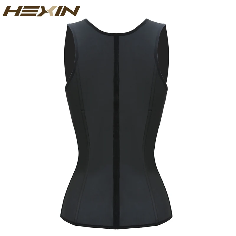 HEXIN Latex Vest Waist Trainer Classic Vest Waist Cincher Black Fajas Reductoras Plus Size Body Shaper Women Shaperwear