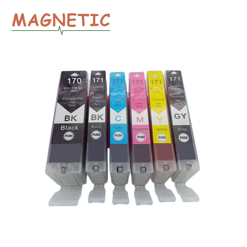 6X для canon PGI170 pgi 170 совместимый чернильный картридж принтера Canon MG5710/MG6810/MG7710/MG7710