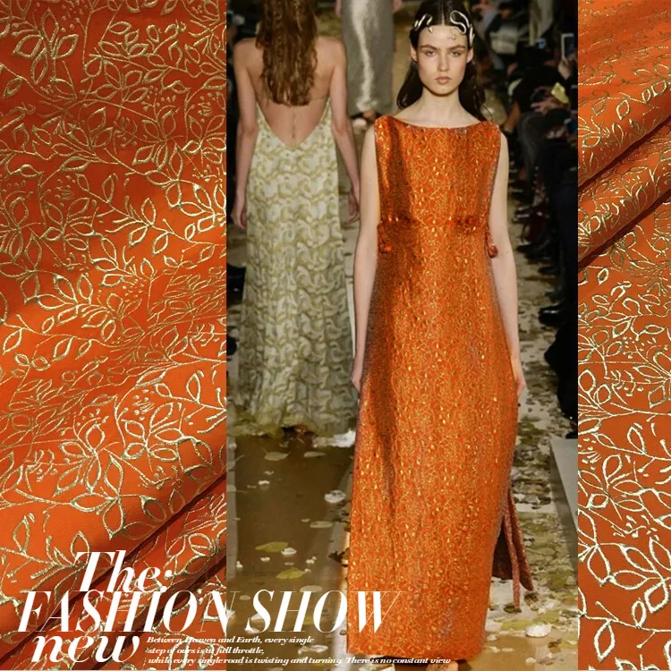 

The Stereoscopic Bronzing Jacquard Fabric for Dress of Europe United States D Fashion Show In Spring and Summer, /100cm*130cm