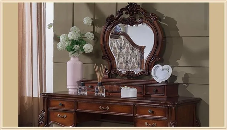 European Mirror Table Antique Bedroom Dresser French Furniture