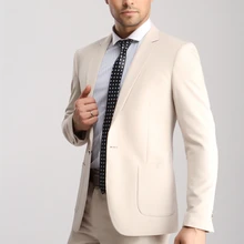 Индивидуальный заказ lvory бежевый смокинг для жениха мужской костюм Женихи мужской свадебный смокинг для жениха мужской костюм на выпускной(пиджак+ брюки+ галстук