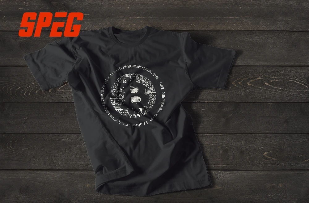 T Shirts Bitcoin Cryptocurrency Cyber Currency Financial Revolution T-Shirt Plain Youth Round Collar Short Sleeve Tee Shirts