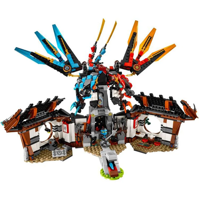 

Pogo gifts Ninjagoe Thunder Swordsman Dragon's Forge Building Blocks Bricks Toys Compatible With Bela Compatible Legoe
