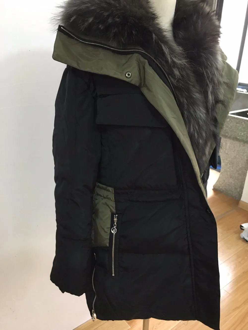 90% down coat 2018 new European real nagymaros collar down jacket women's winter great quality luxury down coat w880