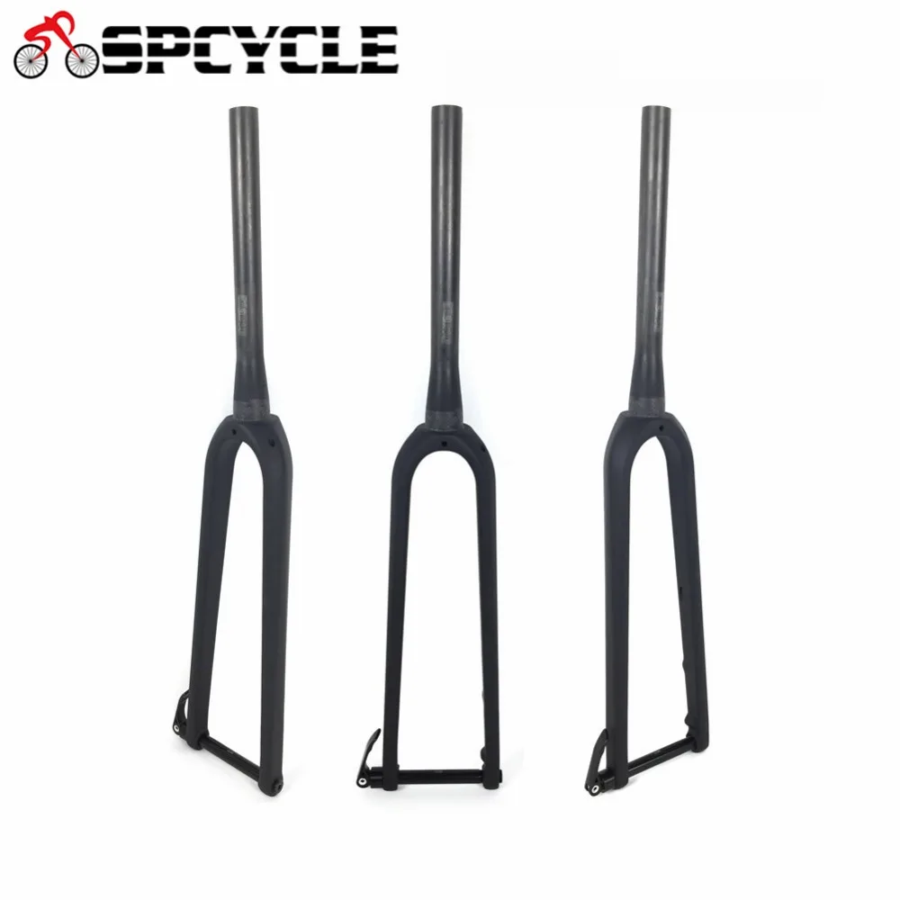 Велосипедная вилка Spcycle 700 * 40C из углеродного гравия коническая для горного и
