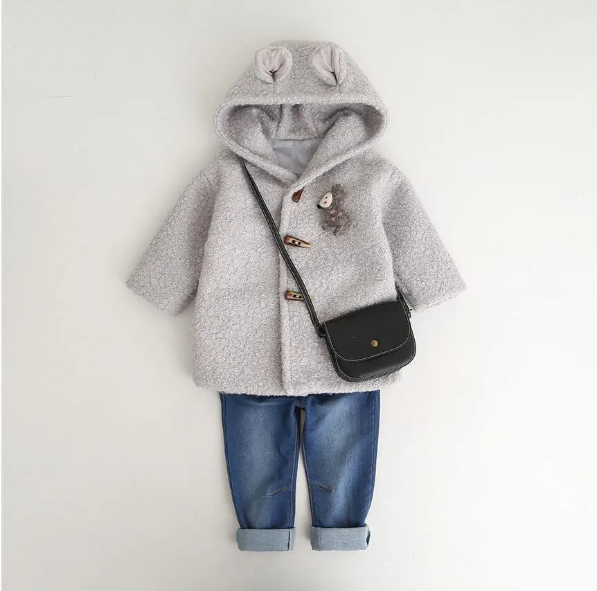 

winter baby jacket for girls coat outerwear fashion Hooded boutiques kids clothes children's clothing worm