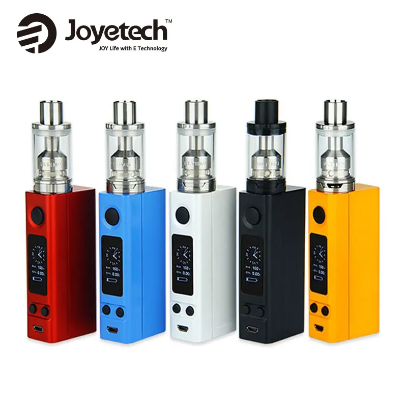 100% Оригинал Joyetech eVic VTC Dual стартовый набор ULTIMO 75 Вт 150 двойной мод 4 мл распылитель