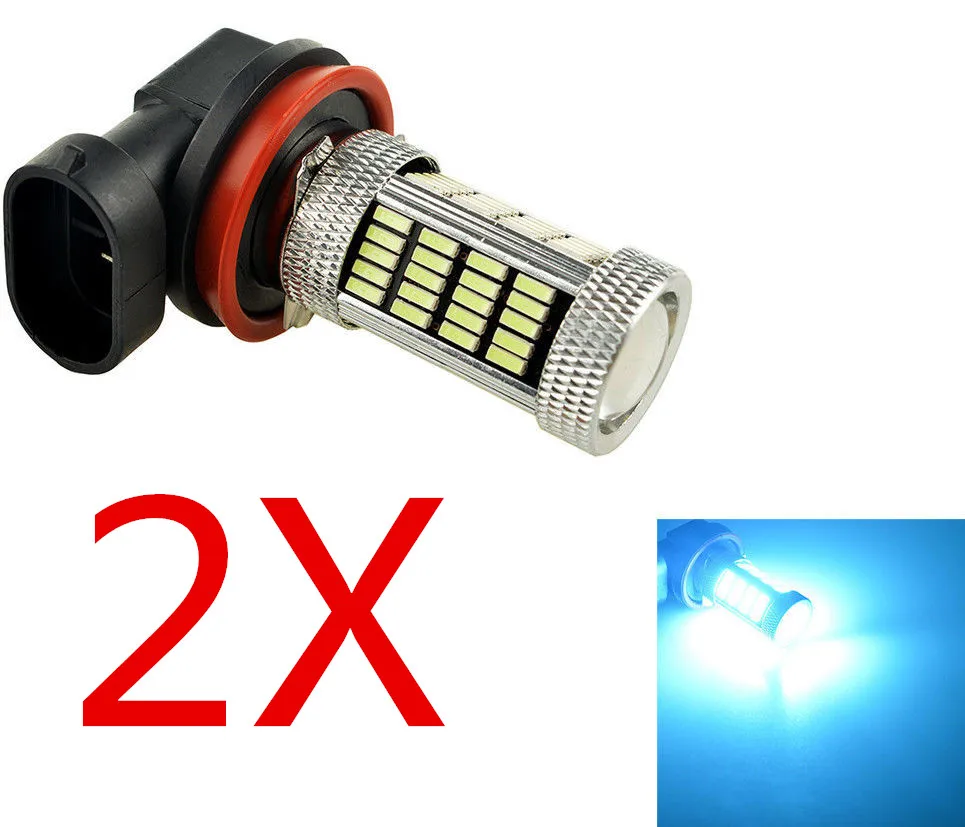 

CYAN SOIL BAY 2PCS H8/H11 4014 92 SMD Fog DRL Driving Light Car LED Lamp Bulb Lights Ice Blue 100W