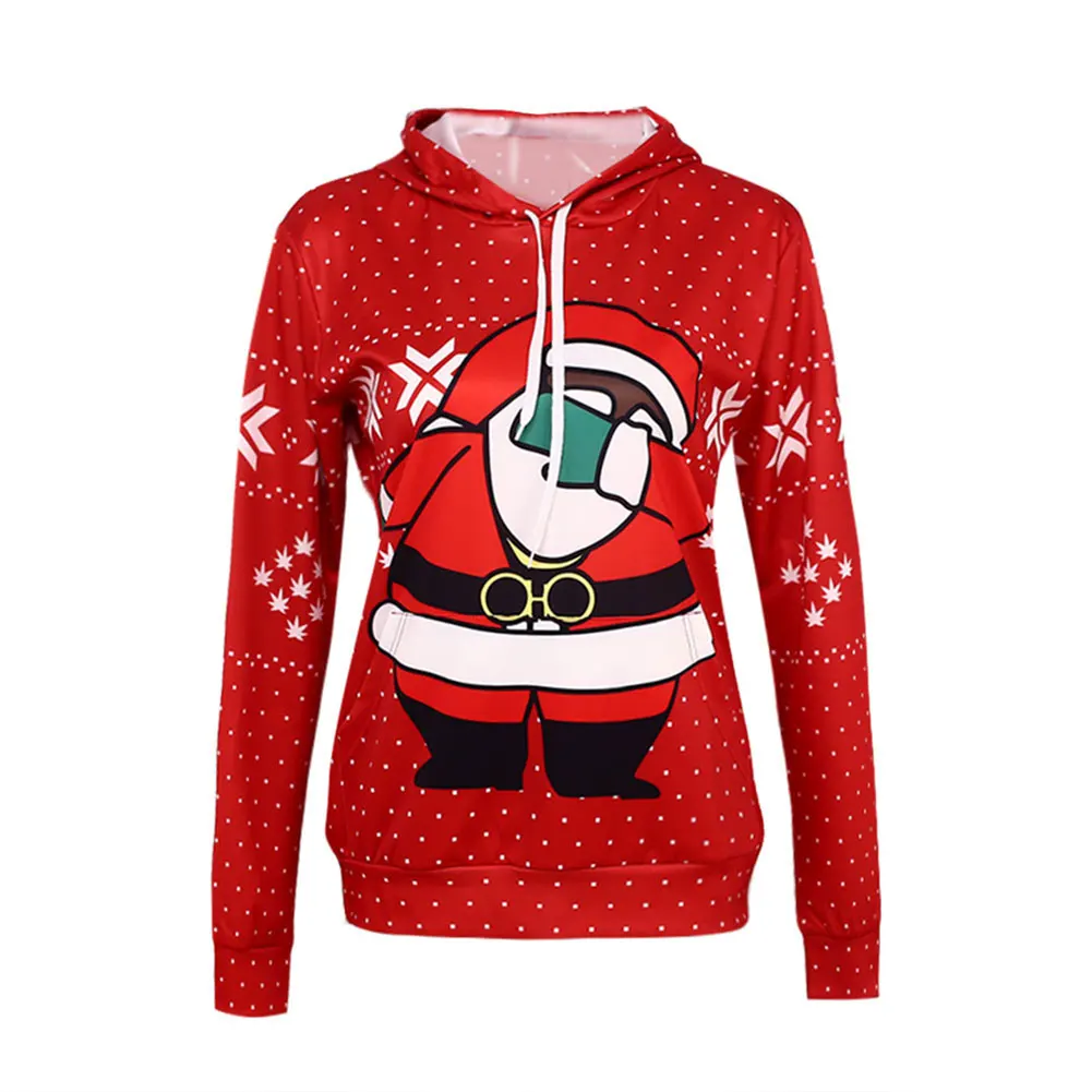 SOLEDI Christmas Fleece Sport L 3XL Cool Women Printed Fleece Party