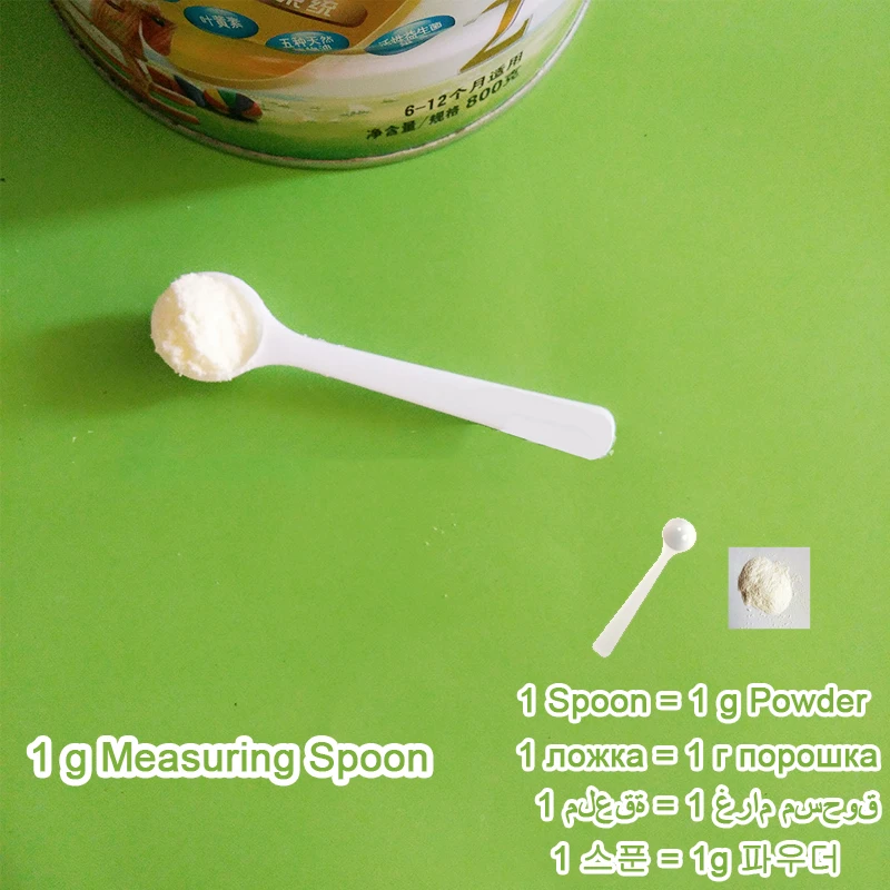 2 Pcs Measuring Spoon White Drug Pesticide Safety Precise Selection 1