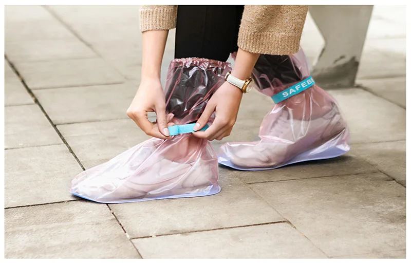 Новая выставка Водонепроницаемый чехол для обуви утолщенные Нескользящие сапоги крышка женщины/мужчины/Дети дождевые Чехлы многоразовые