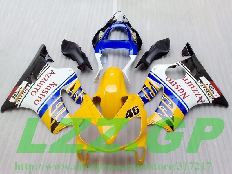 F4i 01 for HONDA CBR 600 Yelliw Blue L3267 CBR600 2001 - 2003 CBR600F4i 02 03 2002 01-03 ABS fairing kit LZZ.GP | Автомобили и