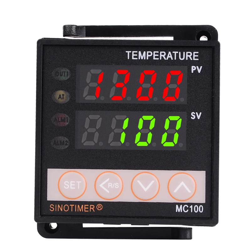 Мощность 12 В DC цифровой Интеллектуальный PID регулятор температуры регулирующий термостат термопары K датчик PT100 вход релейный выход