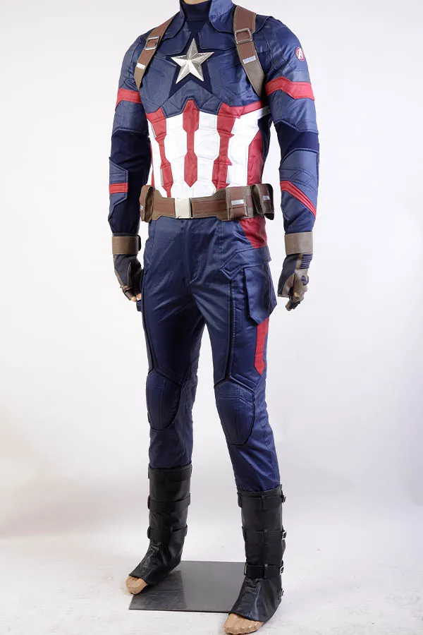 Карнавальный костюм Капитана Америки для косплея, костюм Капитана Америки для взрослых и мужчин на Хэллоуин, полный комплект, костюм Стива Роджерса