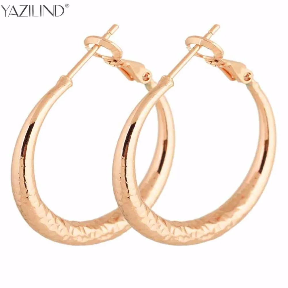 Big Round Earrings Basketball Wives Trendy Gold Color Fashion Jewelry Wholesale Diameter Large